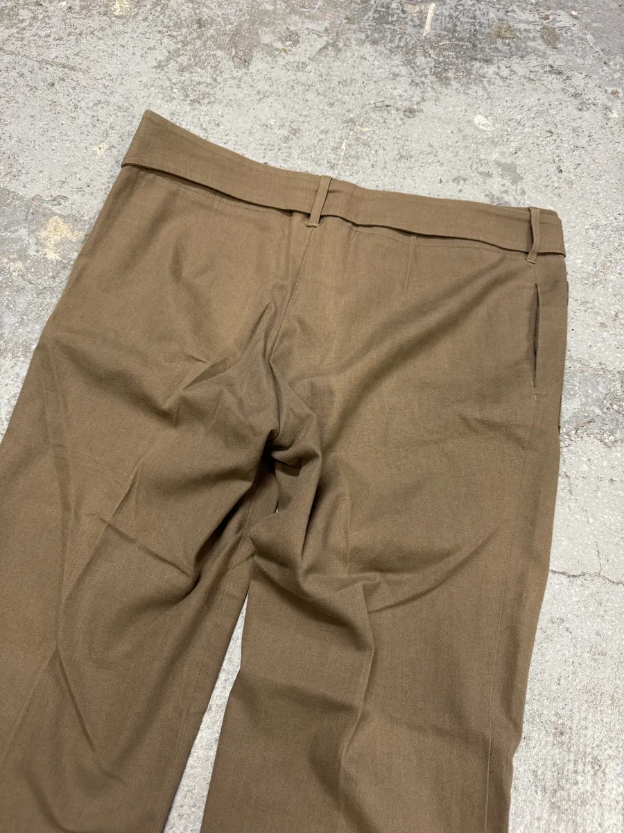 SS2010 Gucci Bamboo Buckle Tailored Green Pants - Image 6