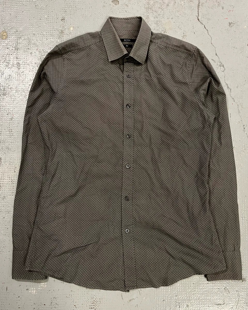 SS2010 Gucci Grey Monogram Slim Shirt by Frida Giannini - Image 4