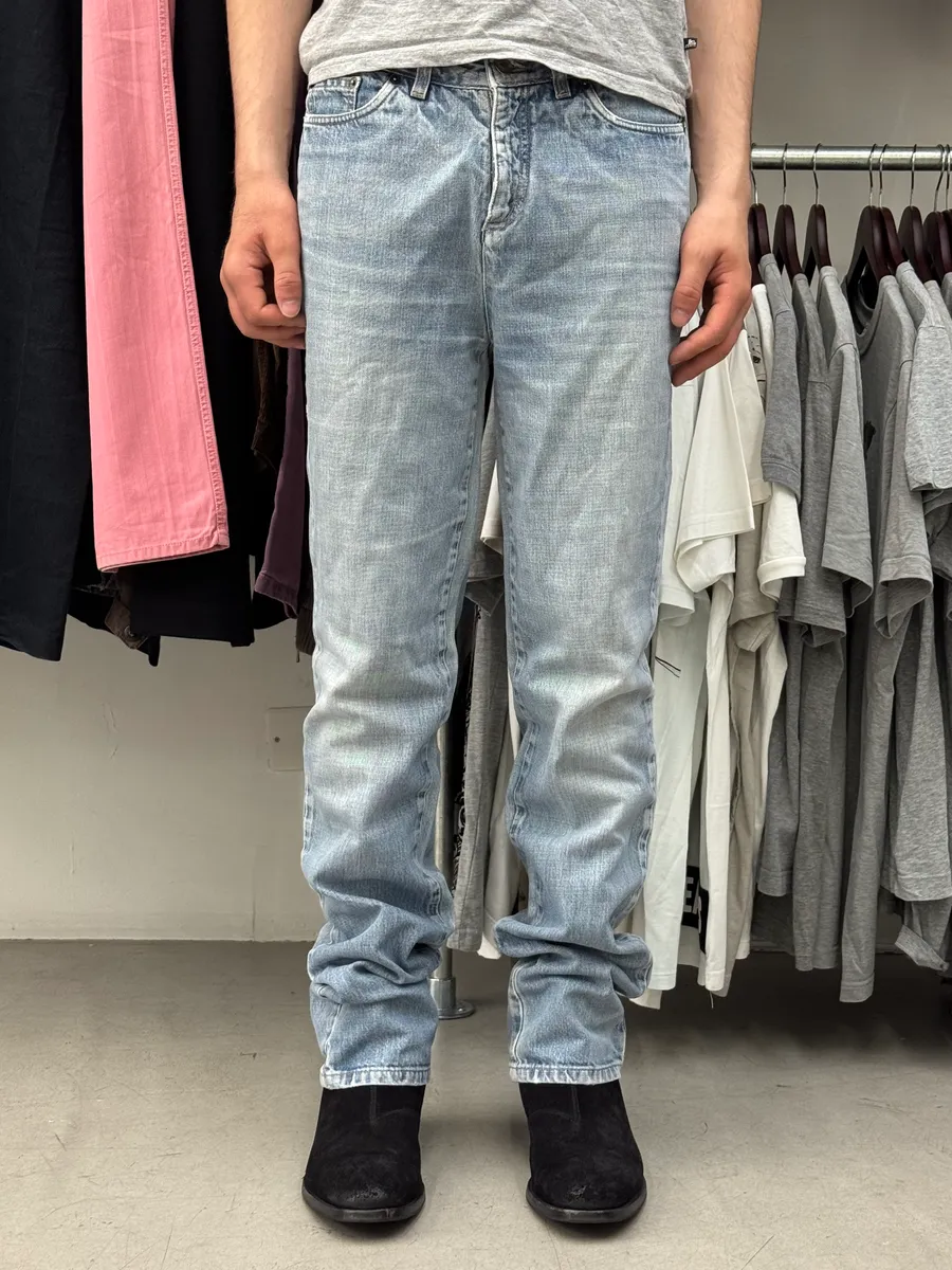 SS2010 Gucci Light Blue Denim Embroidered Jeans by Frida Giannini - Image 3