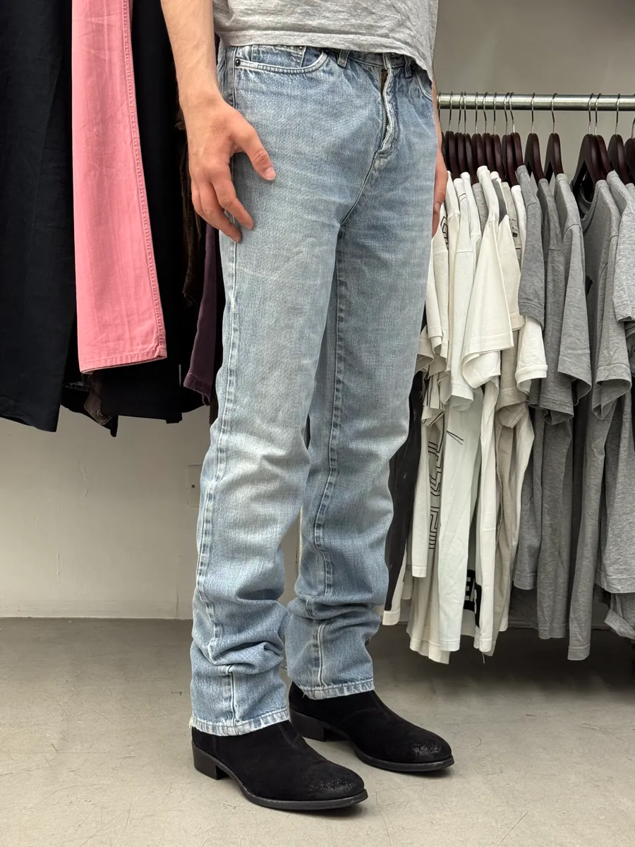 SS2010 Gucci Light Blue Denim Embroidered Jeans by Frida Giannini - Image 5
