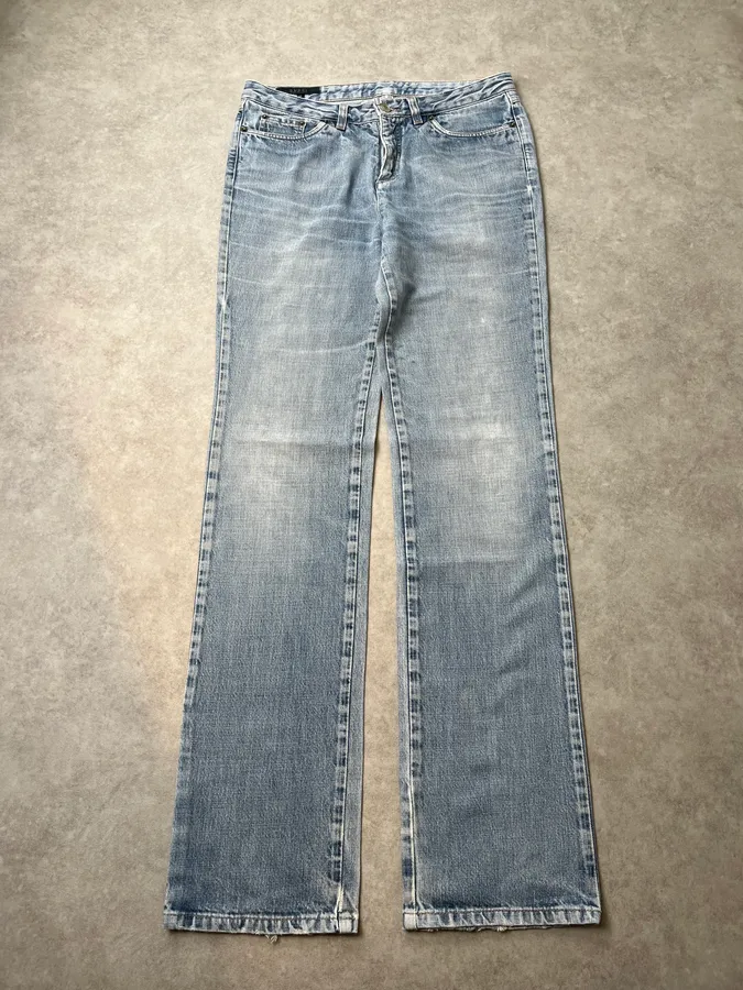 SS2010 Gucci Light Blue Denim Embroidered Jeans by Frida Giannini - Image 6