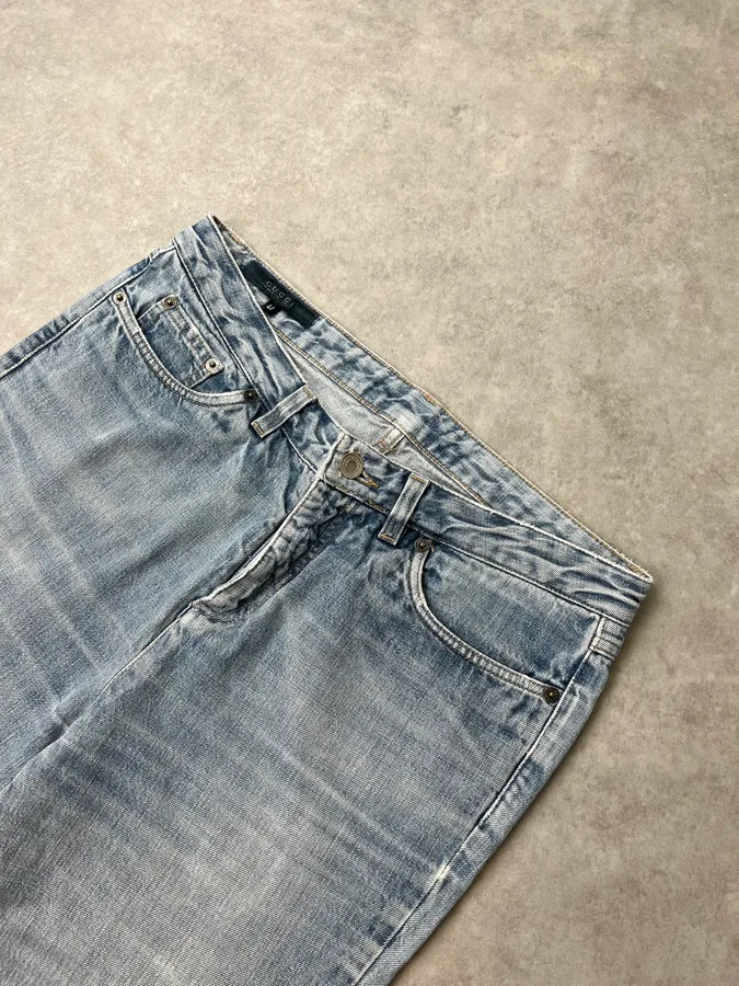 SS2010 Gucci Light Blue Denim Embroidered Jeans by Frida Giannini - Image 7