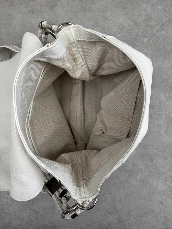 SS2010 Gucci White Techno Horsebit Shoulder Bag by Frida Giannini - Image 15