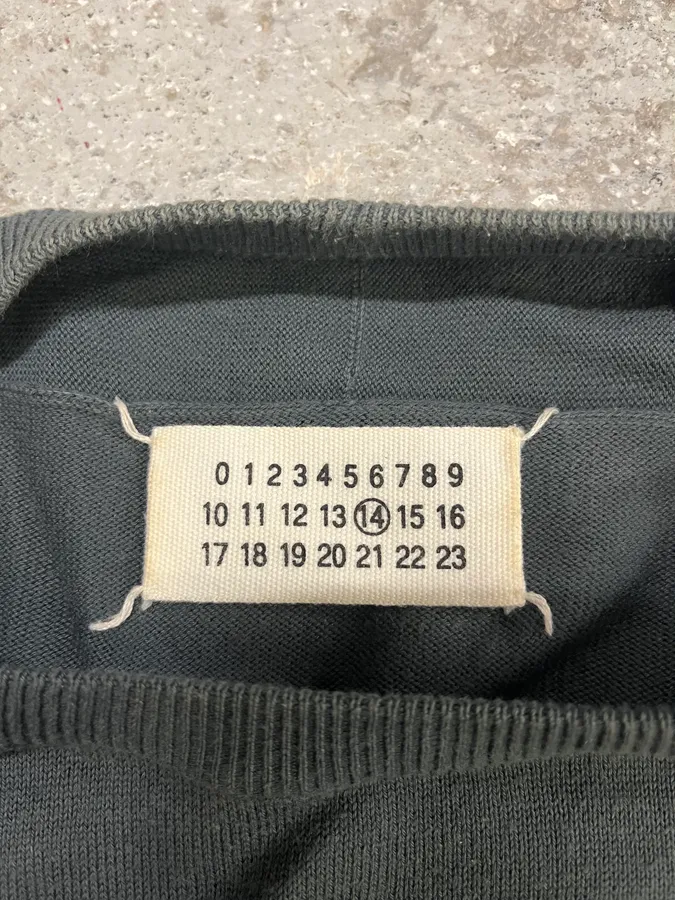 SS2010 Maison Margiela Blue Signature Sweater - Image 7