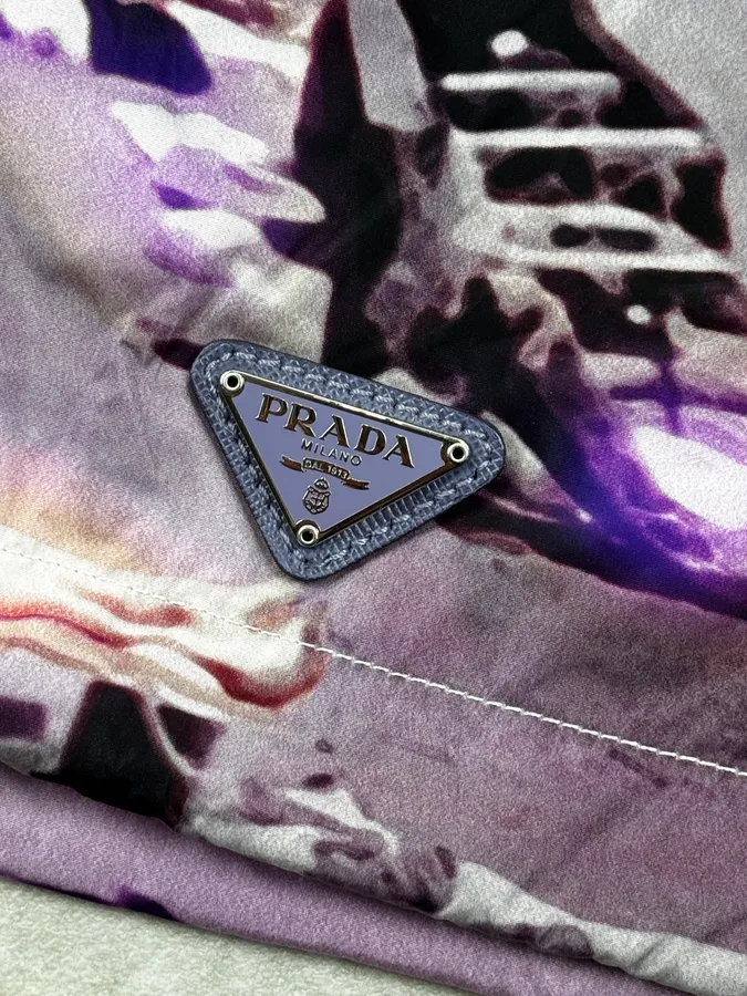 SS2010 Prada Beach Landscape Purple Windbreaker Jacket - Image 10