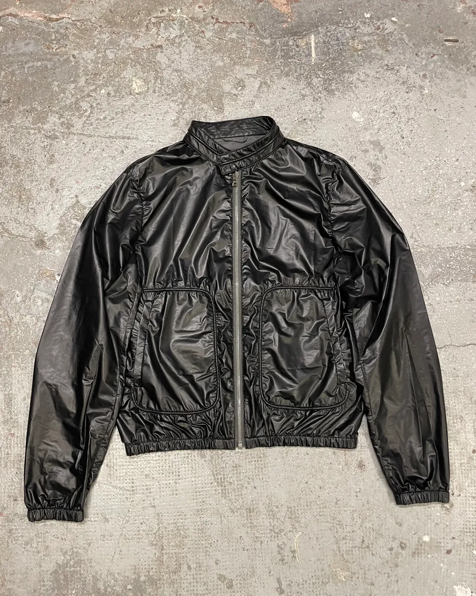 SS2010 Prada Black Light Tactical Biker Jacket - Image 4