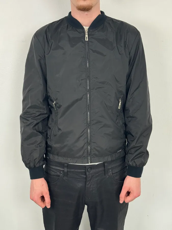 SS2010 Prada Black Nylon Multi Zips Bomber Jacket - Image 2