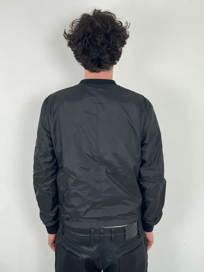 SS2010 Prada Black Nylon Multi Zips Bomber Jacket - Image 3