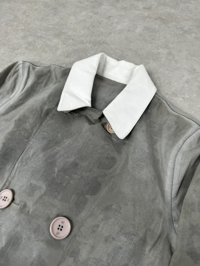 SS2011 Balenciaga Long Premium Buttoned Officer Jacket - Image 5