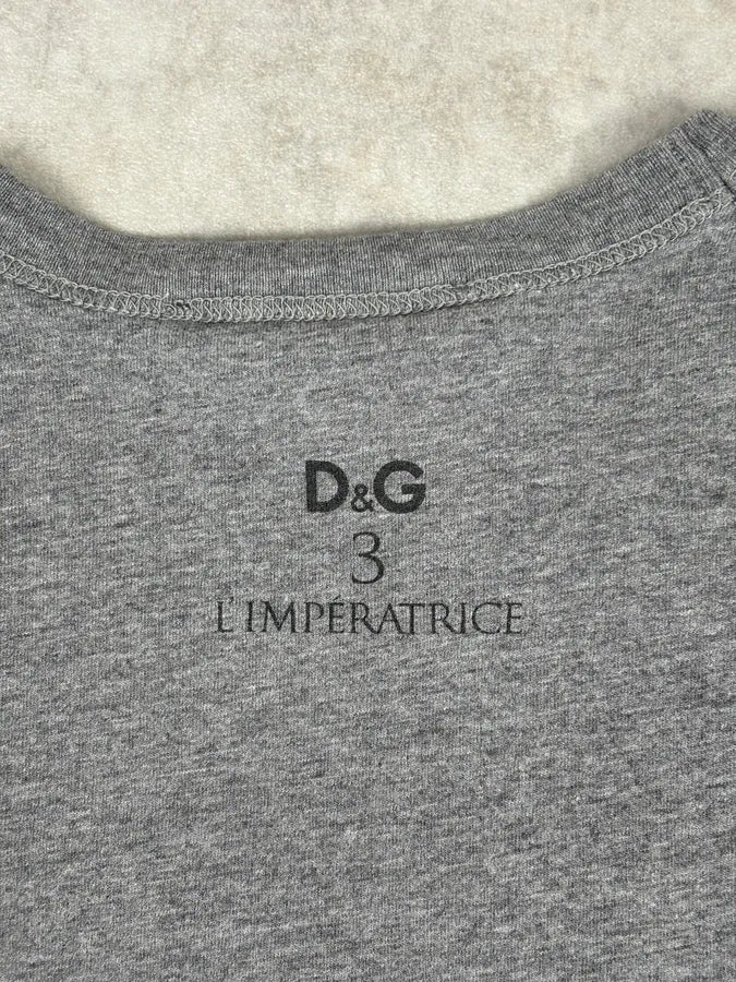 SS2011 Dolce & Gabbana Grey Naomi Campbell Photo T-Shirt - Image 8