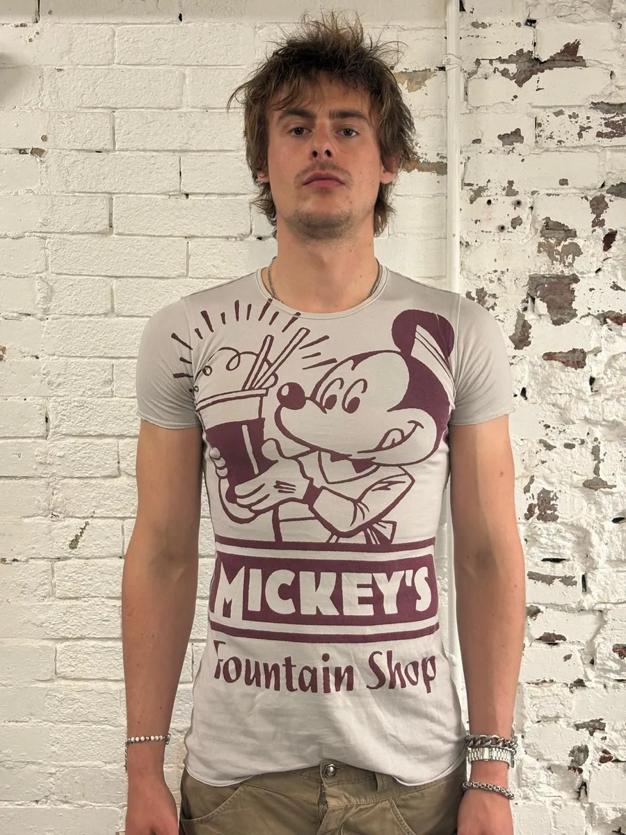 SS2011 Dolce & Gabbana Mickey & Minnie Grey T-Shirt - Image 2