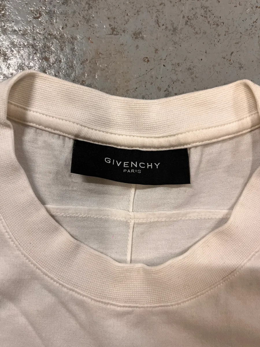 SS2011 Givenchy Embroided Mask White T-Shirt - Image 10