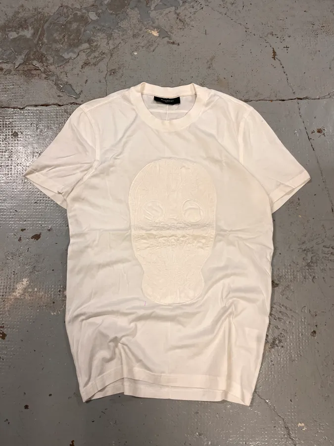 SS2011 Givenchy Embroided Mask White T-Shirt - Image 6