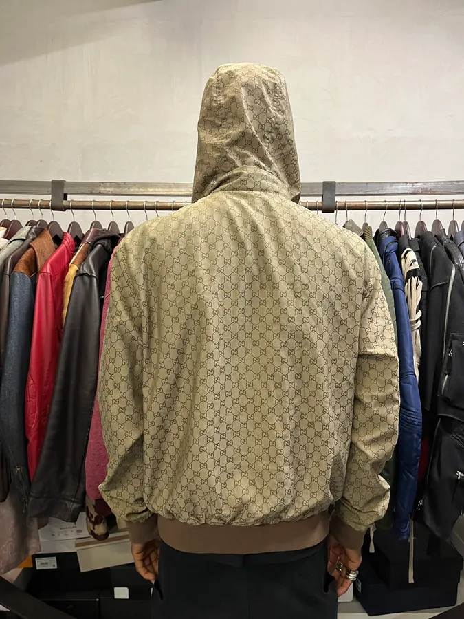 SS2011 Gucci G Beige Hooded Light Jacket - Image 3