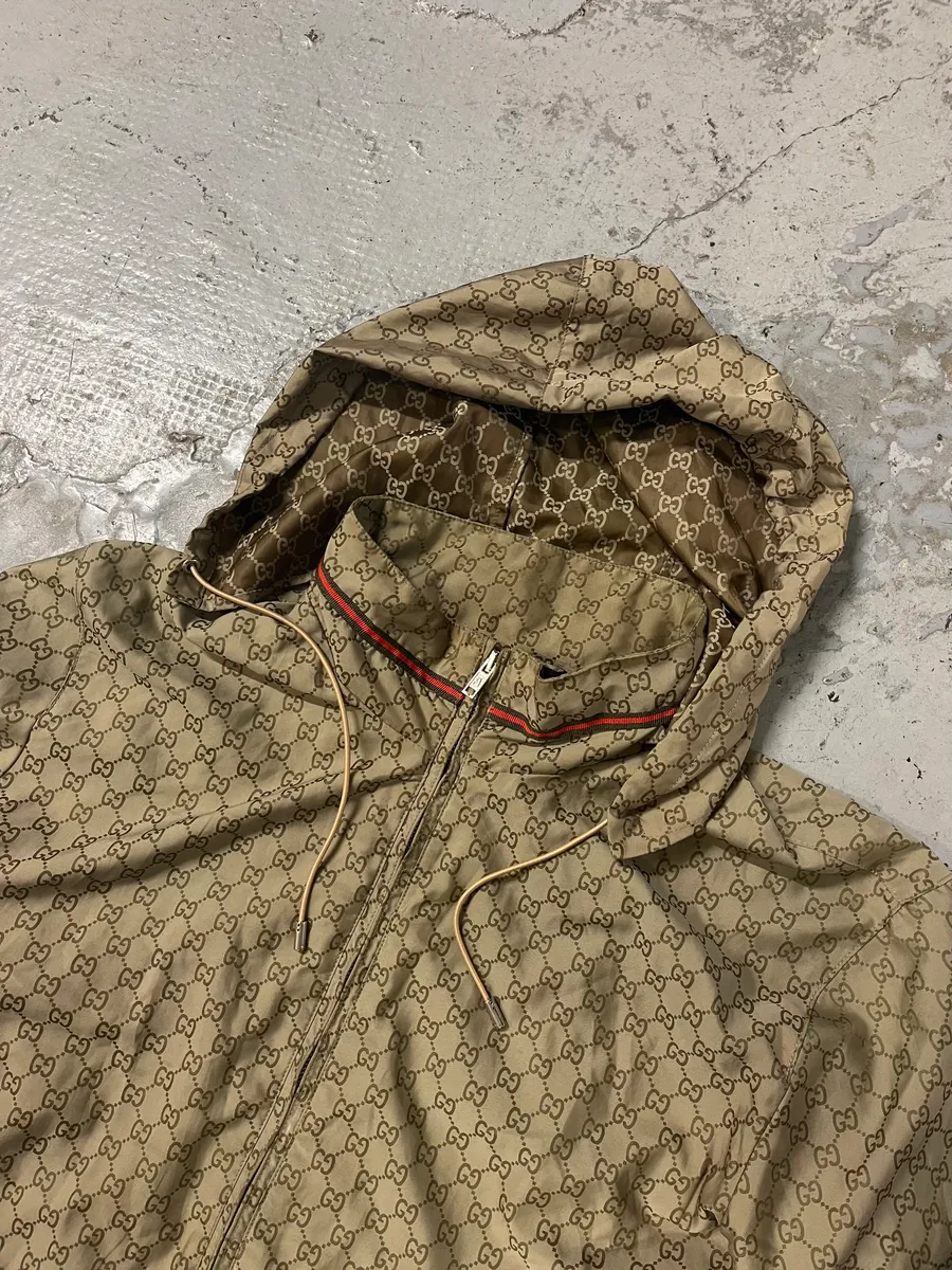 SS2011 Gucci G Beige Hooded Light Jacket - Image 6
