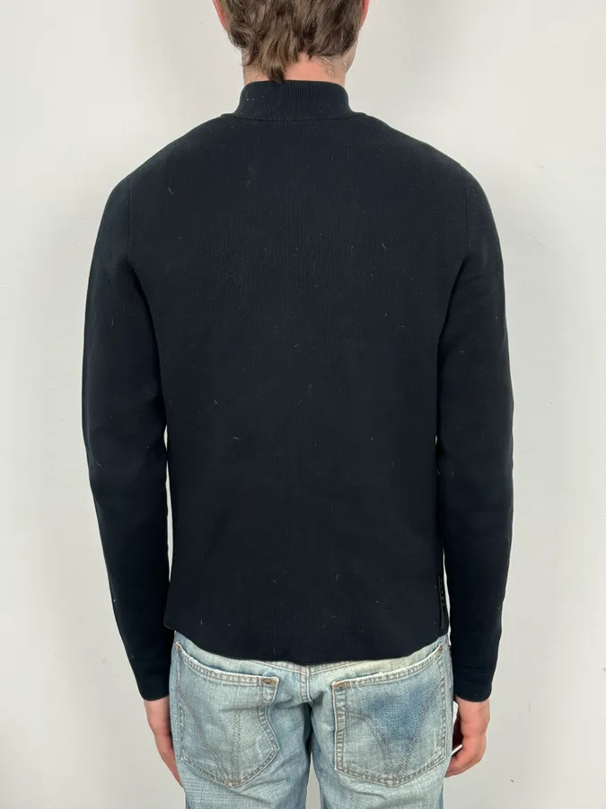 SS2011 Prada Black Minimalist Zip-Up Sweater - Image 3