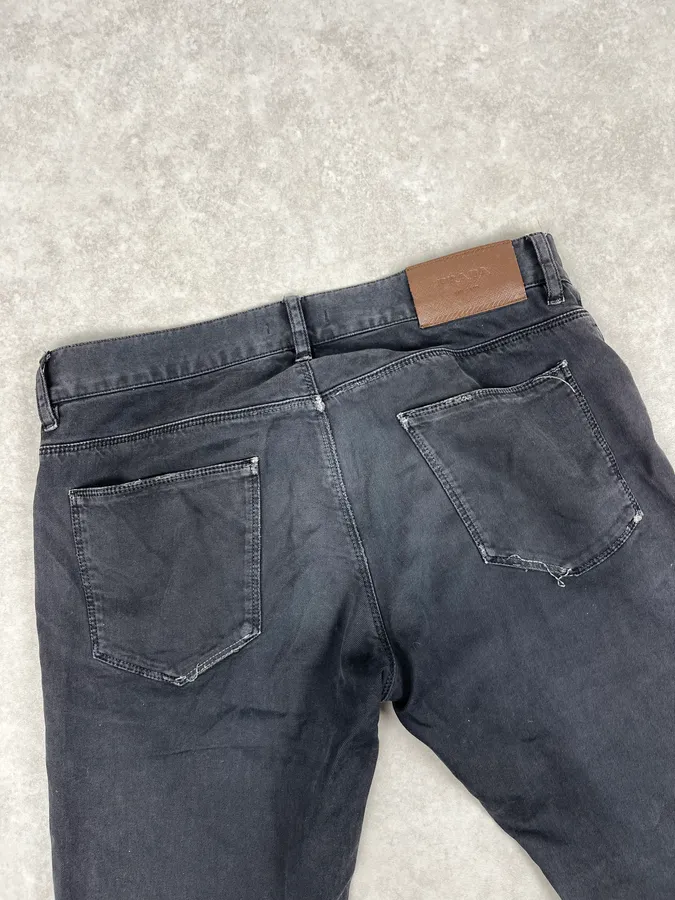 SS2011 Prada Black Slim Denim Jeans - Image 8