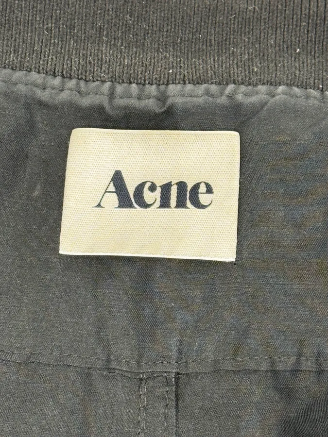 SS2012 Acne Studios Black Constitution Linen Jacket - Image 10
