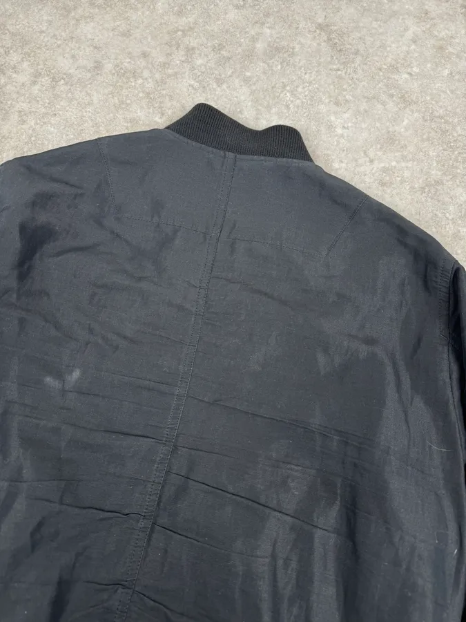 SS2012 Acne Studios Black Constitution Linen Jacket - Image 6