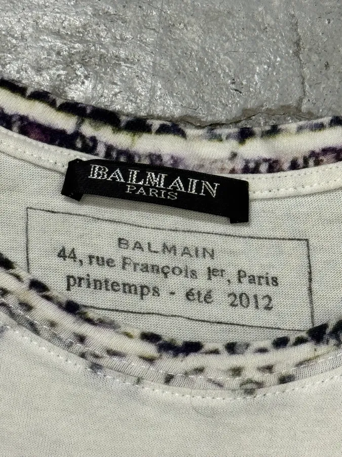 SS2012 Balmain Abstract Eagle Kimono T-Shirt - Image 5
