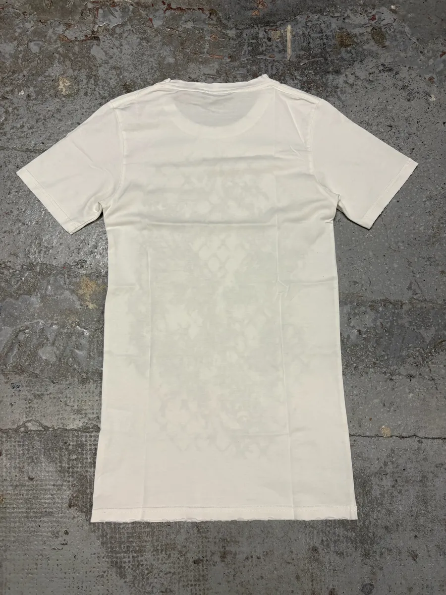 SS2012 Balmain White &  Brown Flowers T-Shirt - Image 2