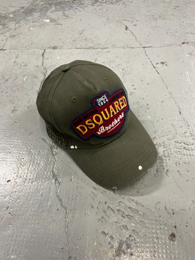 SS2012 Dsquared2 Green Brothers Cap - Image 5