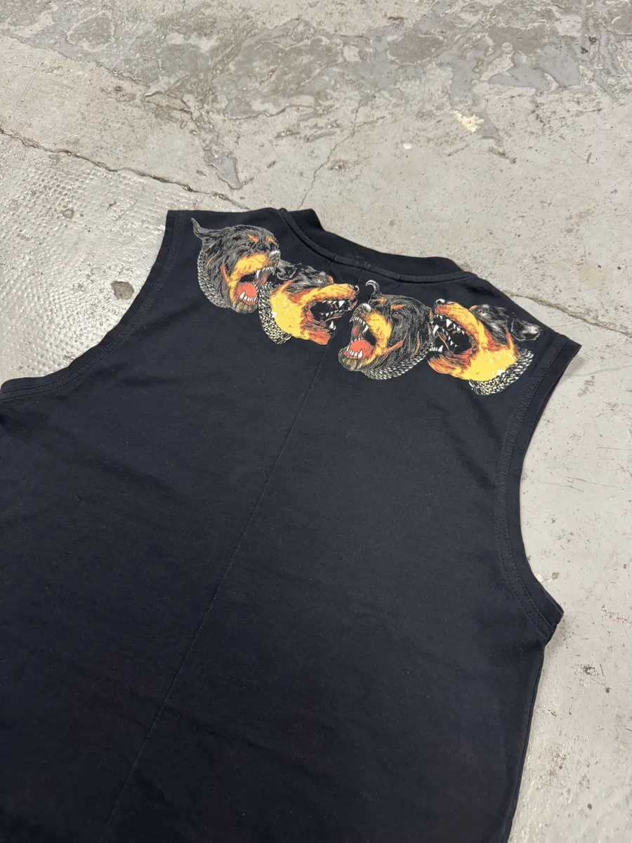 SS2012 Givenchy Black Rottweiler Tank Top by Riccardo Tisci - Image 6