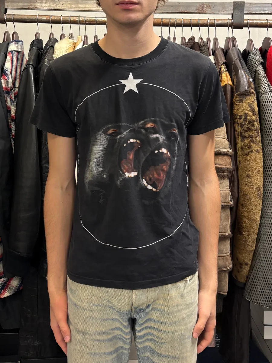 SS2012 Givenchy Monkey Stars Black T-Shirt by Riccardo Tisci - Image 2
