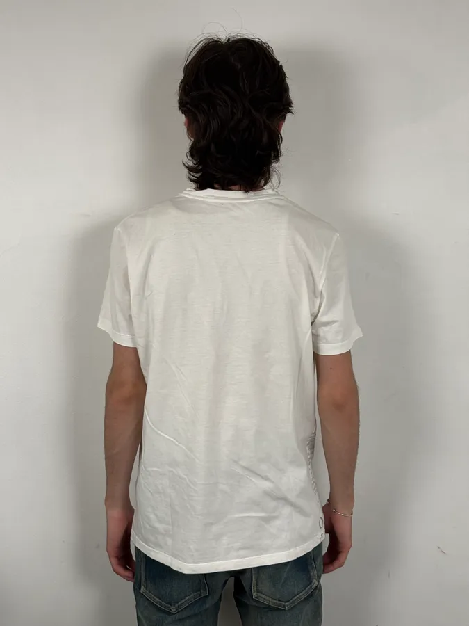 SS2012 John Galliano White Newspaper G Print T-Shirt - Image 3