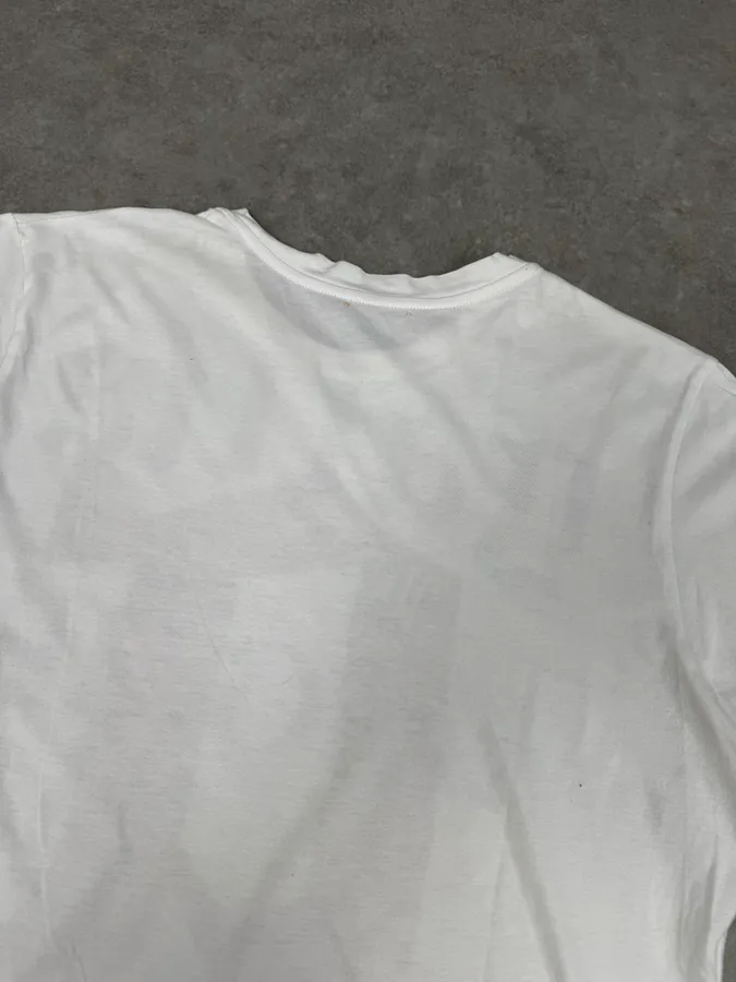 SS2012 John Galliano White Newspaper G Print T-Shirt - Image 6