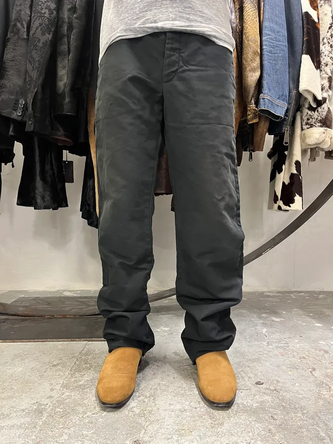 SS2012 Maison Margiela Black Cotton Pants - Image 3