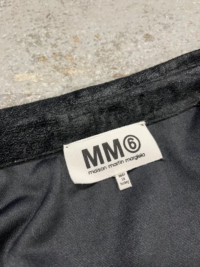 SS2012 Maison Margiela MM6 Black Crocodile Effect Obscure Shirt - Image 7