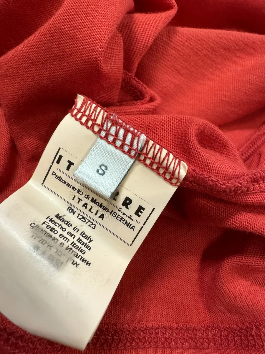 SS2012 Pierre Balmain Red & Black Contemporary King T-Shirt - Image 8