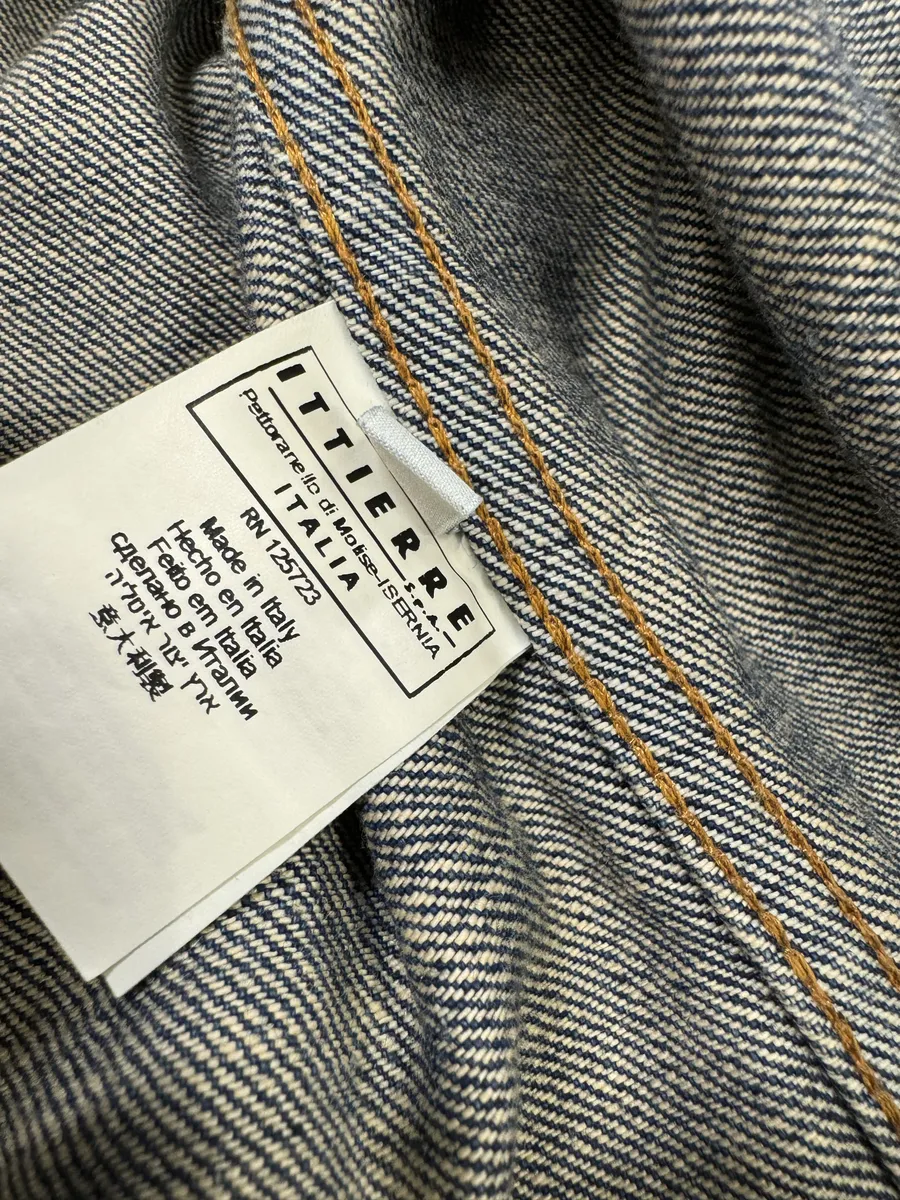 SS2012 Pierre Balmain Winner Pins Faded Denim Jacket - Image 7