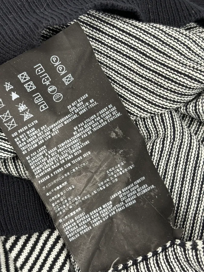 SS2012 Prada Black Stipes Sweater - Image 11