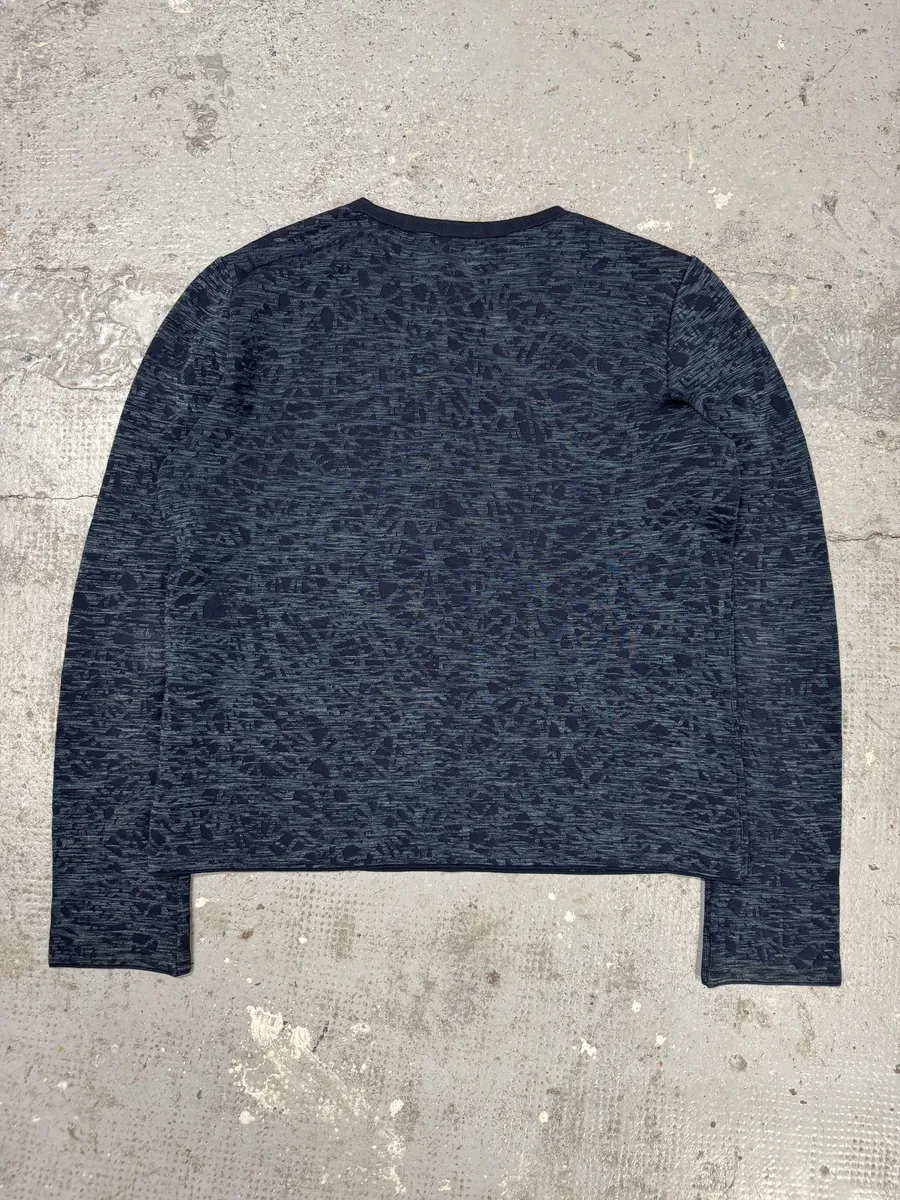 SS2013 Balenciaga Navy Textured Sweater by Nicolas Ghesquiere - Image 2