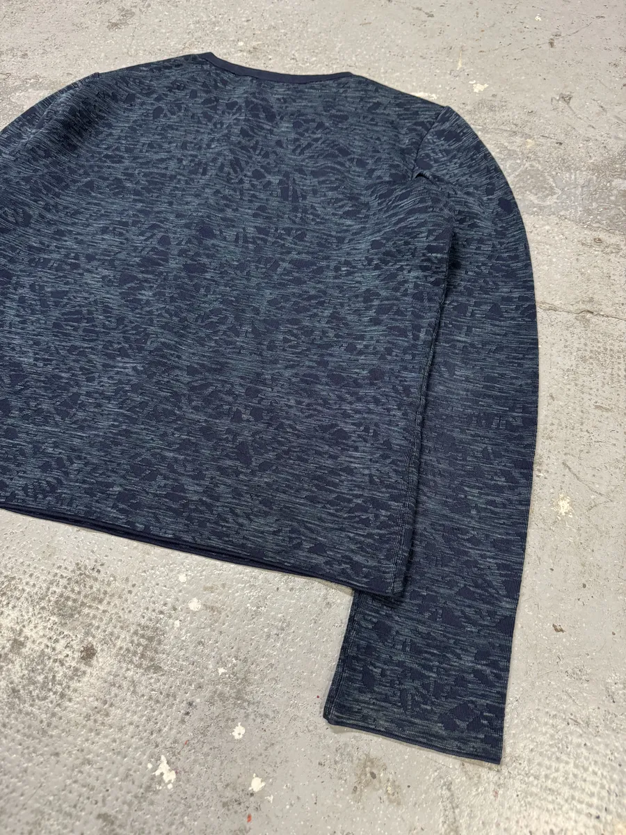 SS2013 Balenciaga Navy Textured Sweater by Nicolas Ghesquiere - Image 6