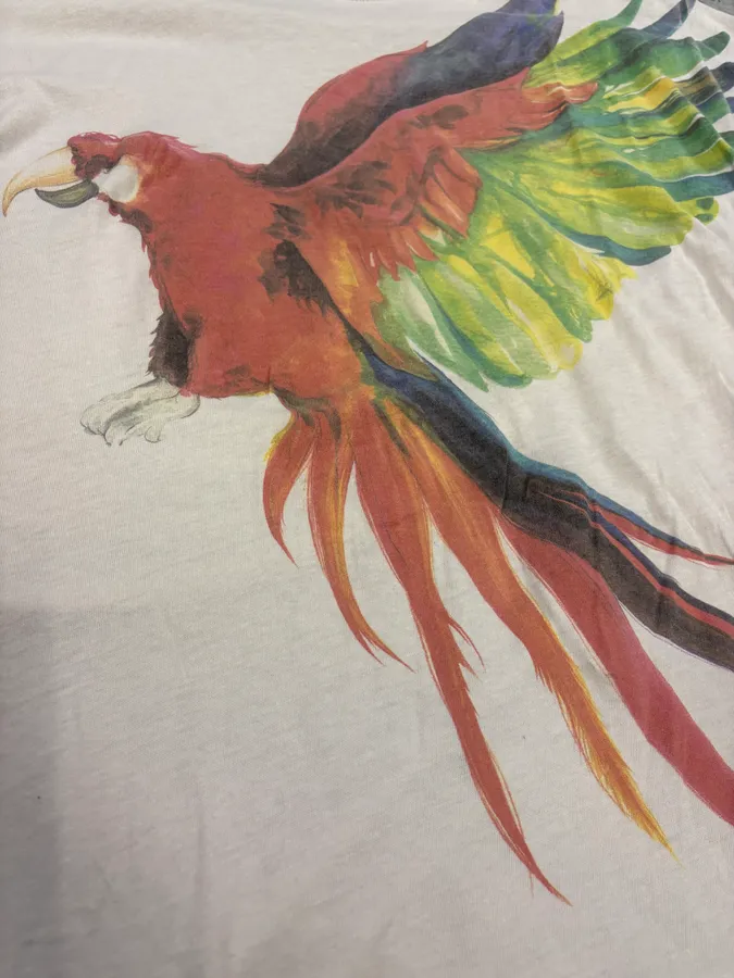 SS2013 Balmain Parrot White T-Shirt - Image 4