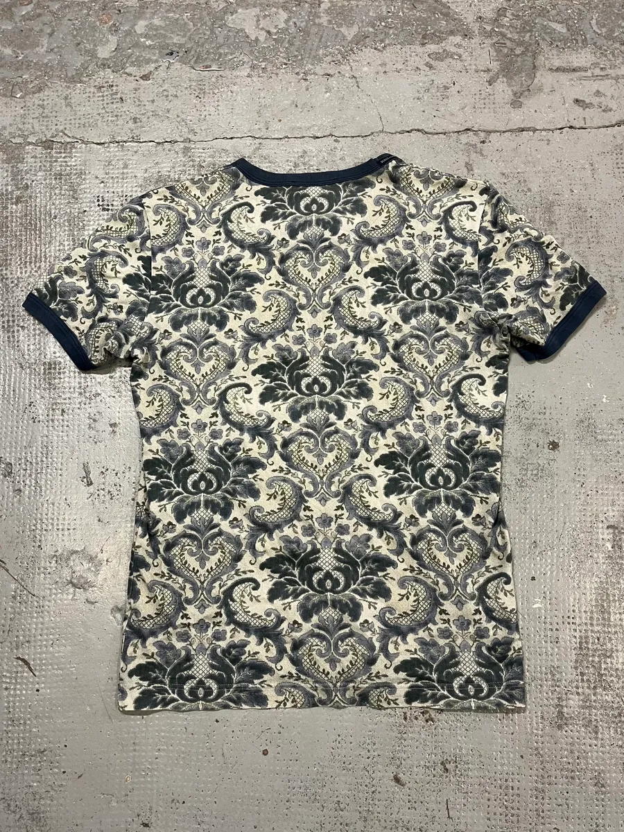 SS2013 Dolce & Gabbana Damask Marie Navy T-Shirt - Image 6