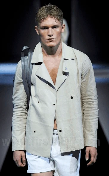 SS2013 Emporio Armani Black Eroded Blazer Officer Jacket - Image 5