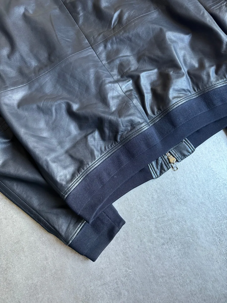 SS2013 Givenchy Black Leather Brut Leather Jacket by Riccardo Tisci - Image 7
