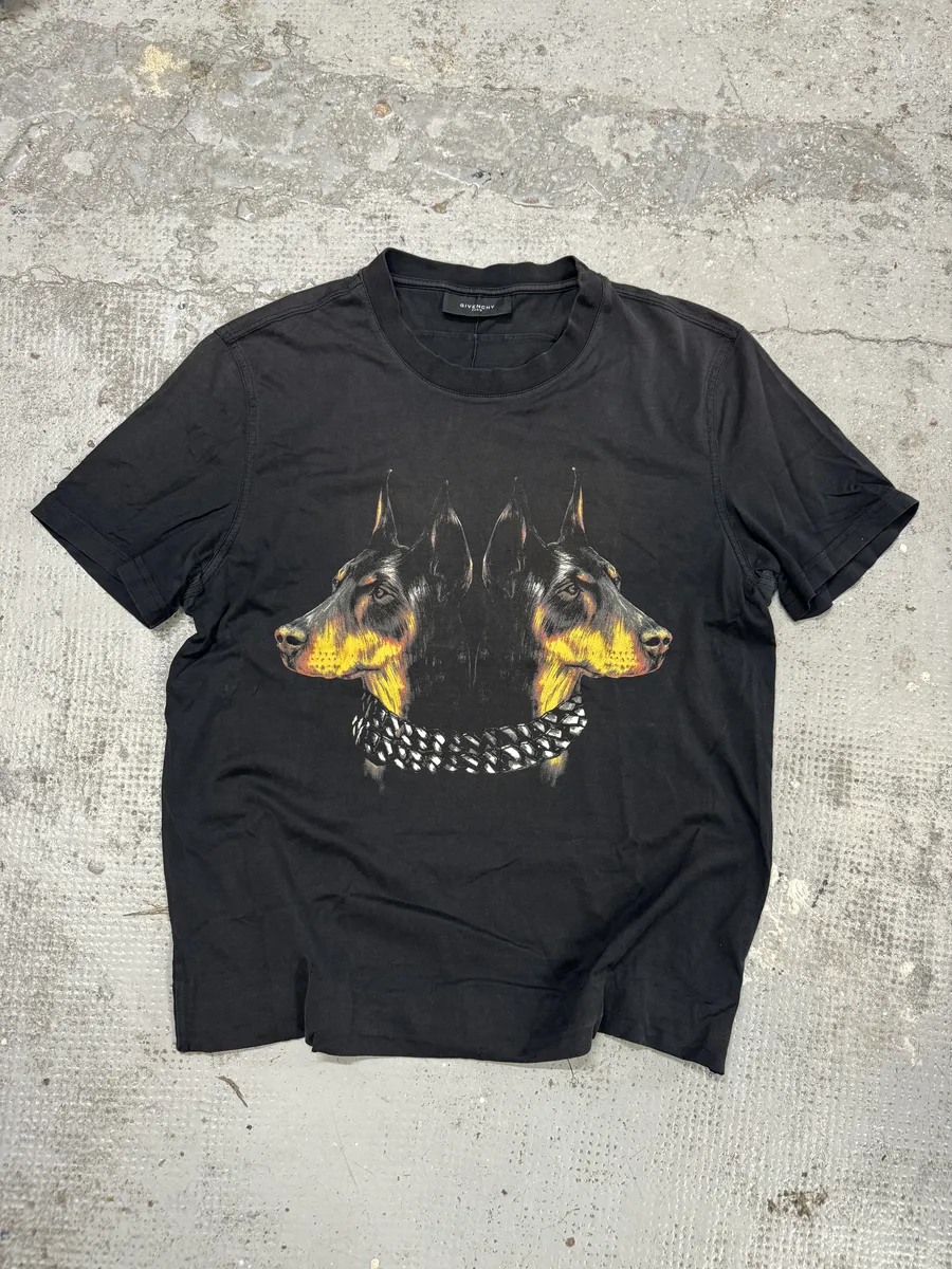 SS2013 Givenchy Doberman Dog Black T-Shirt by Riccardo Tisci
