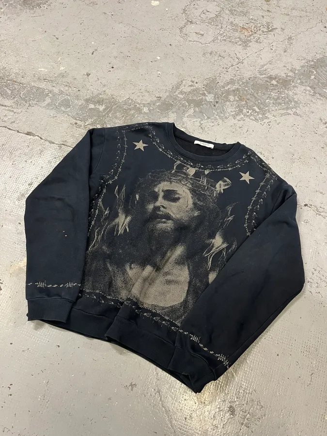 SS2013 Givenchy Jesus Black Sweater by Riccardo Tisci - Image 4