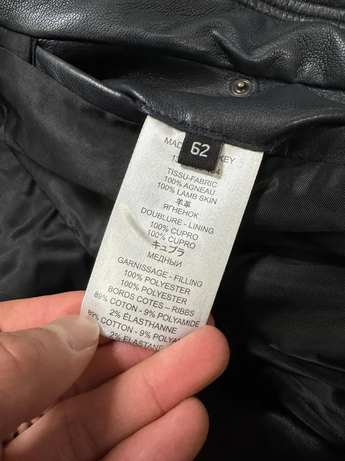 SS2013 Givenchy Navy Lamb Leather Bomber Jacket - Image 10