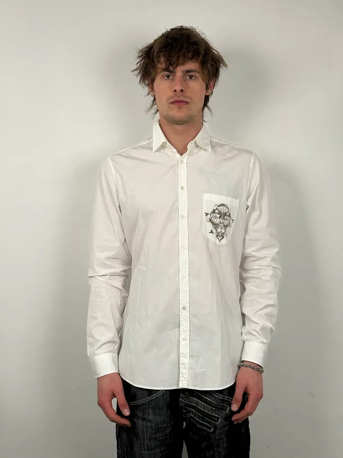 SS2013 Gucci White Signature Logo Shirt by Frida Giannini - Image 2