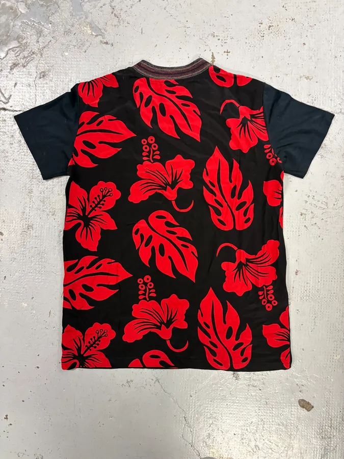SS2013 Prada Black & Red Floral T-Shirt - Image 2