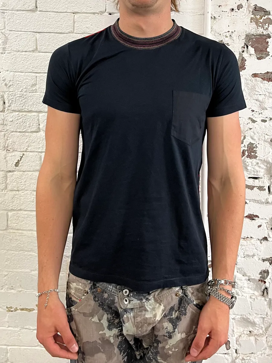 SS2013 Prada Black & Red Floral T-Shirt - Image 3