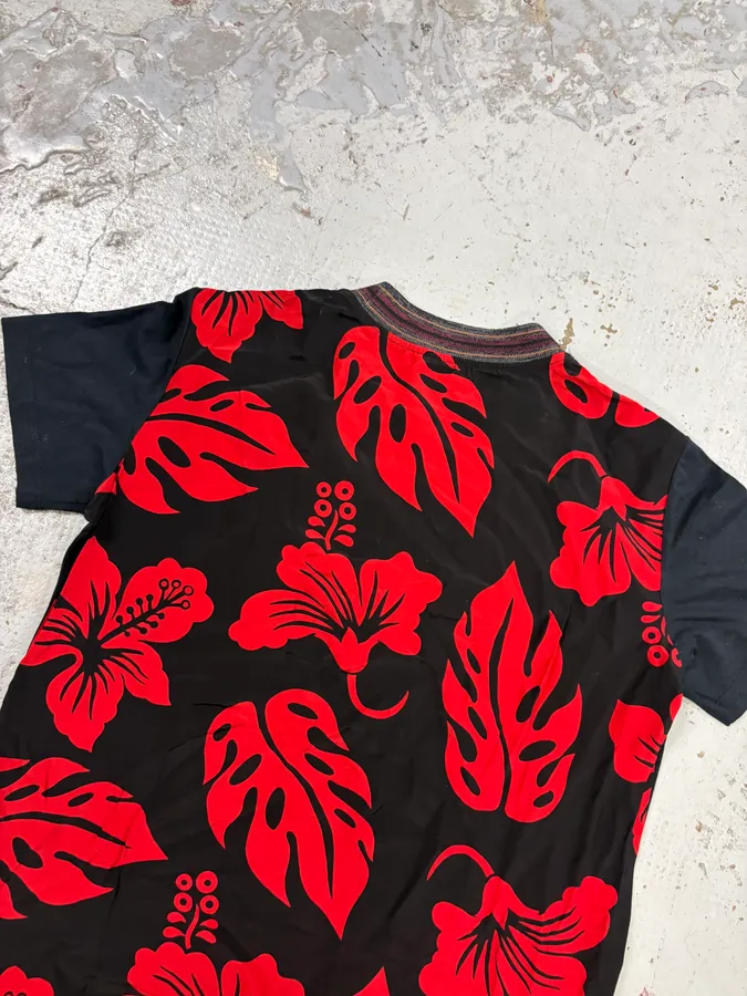 SS2013 Prada Black & Red Floral T-Shirt - Image 6