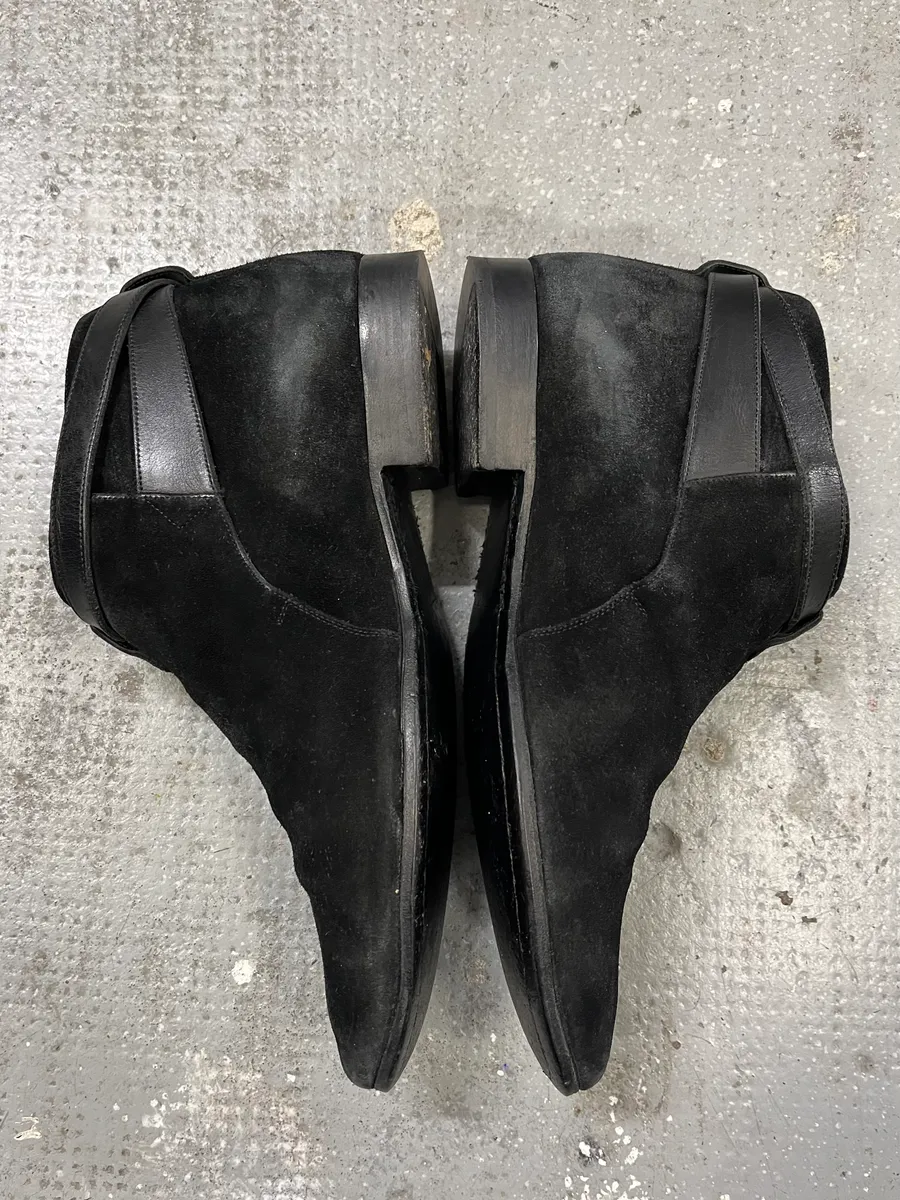 SS2013 Saint Laurent Wyatt Black Suede Jodhpur by Hedi Slimane - Image 13