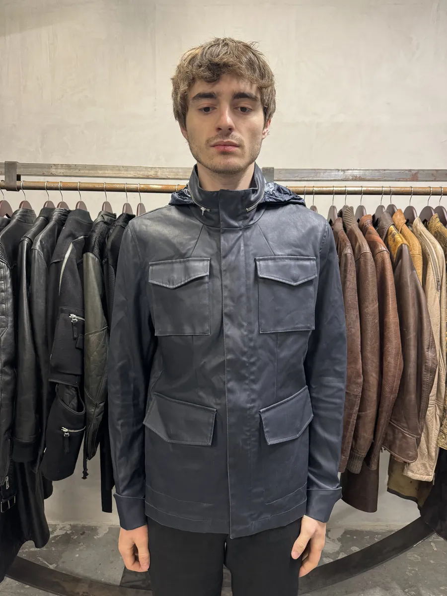SS2014 Acne Studios Imperial Navy Multi Pockets Jacket - Image 3